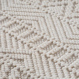 HELIX2202CREAM-R 04 Swatch — Rond Bohemian Vloerkleed - Helix Etnisch Crème