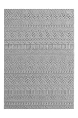 HELIX2202SILVER 01 Front — Bohemian Vloerkleed - Helix Etnisch Zilver
