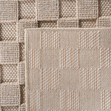 HELIX2203BEIGE-R 06 Back — Rond Modern Vloerkleed - Helix Gevlochten Beige