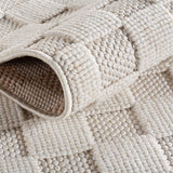 HELIX2203CREAM 04 Detail — Modern Vloerkleed - Helix Gevlochten Crème