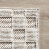 HELIX2203CREAM 06 Ecke — Modern Vloerkleed - Helix Gevlochten Crème