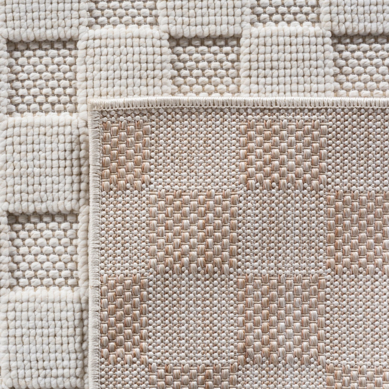 HELIX2203CREAM 07 Back — Modern Vloerkleed - Helix Gevlochten Crème
