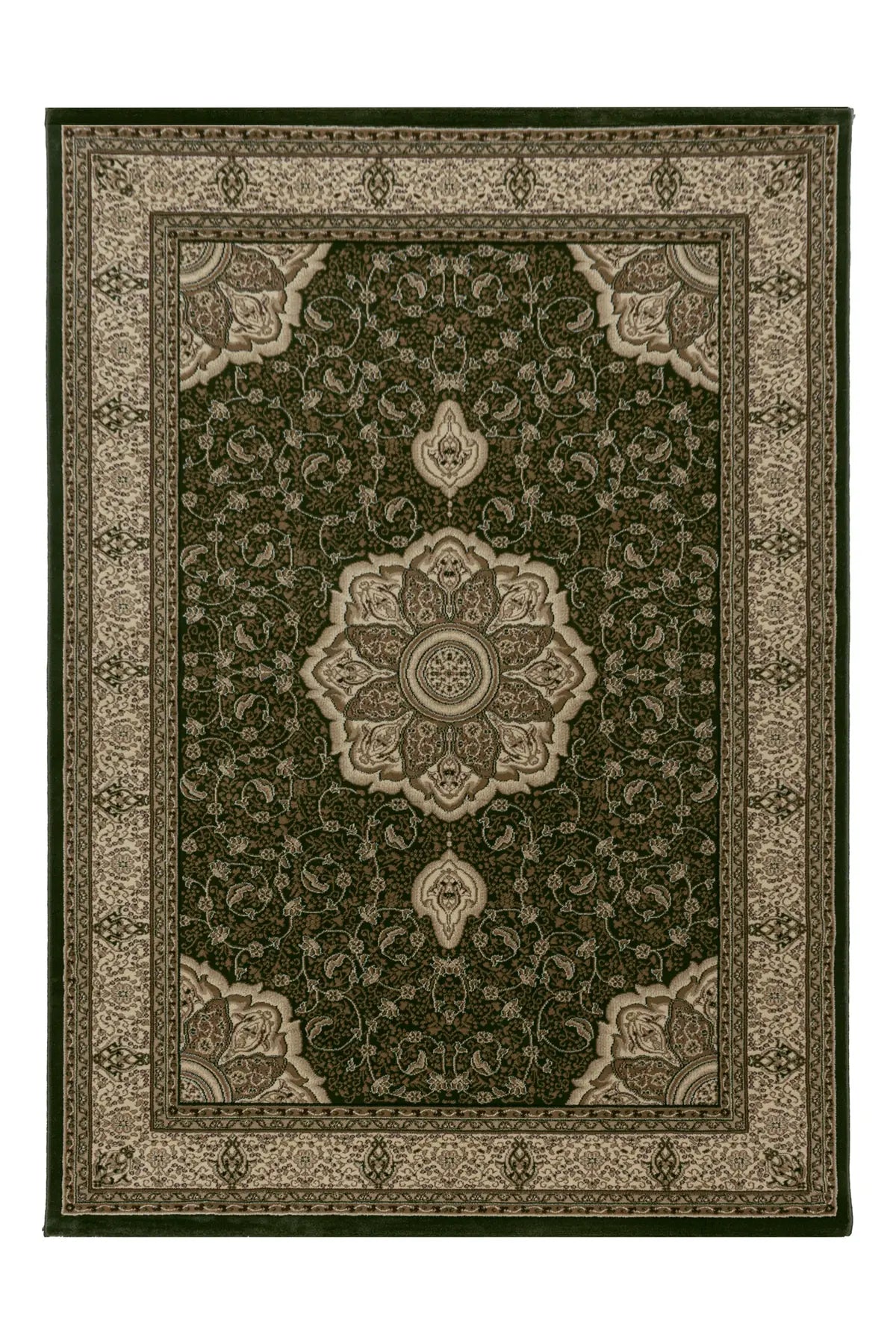 Perzisch Tapijt - Kashmir Medaillon Groen