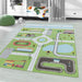 Kindervloerkleed - Play Plattegrond Groen