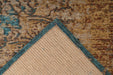 Laagpolig Vloerkleed – Primavera Ornamenteel Zand/Blauw