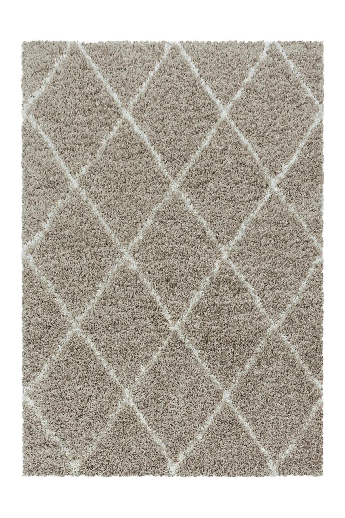 Berber Vloerkleed - Shaggy Alvor Ruiten Beige