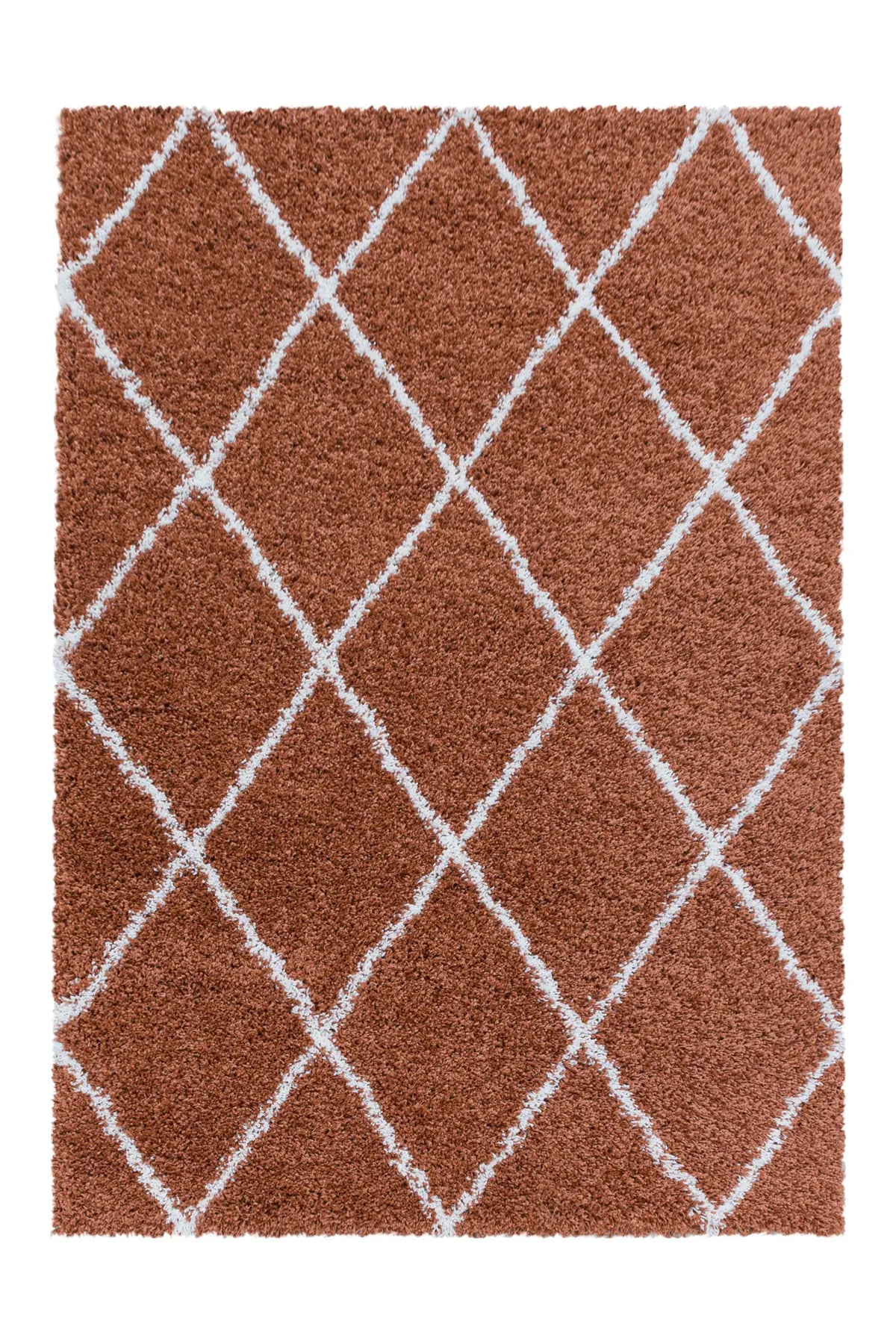 Berber Vloerkleed - Shaggy Alvor Ruiten Terracotta