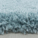 Rond Hoogpolig Vloerkleed - Shaggy Fluffy Blauw