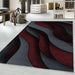 Modern Vloerkleed - Costa Abstract Rood