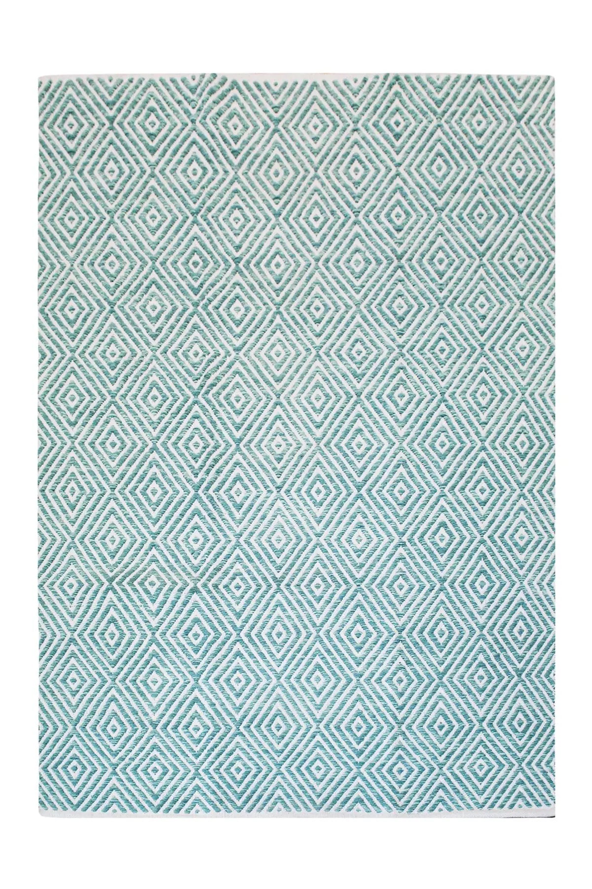 Laagpolig Vloerkleed - Aperitif Diamanten Turquoise