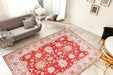 Laagpolig Vloerkleed – Faye Ornamenteel Rood