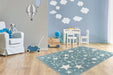 Kindervloerkleed – Australia Sterren Blauw