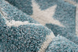Kindervloerkleed – Australia Sterren Blauw