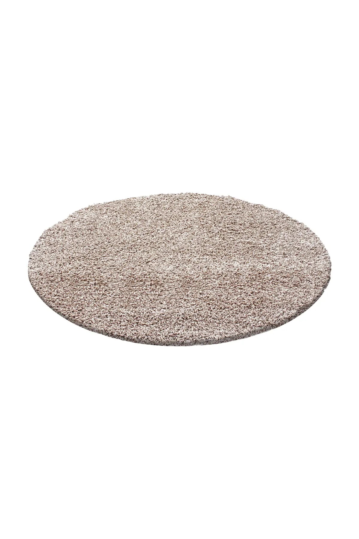 Rond Hoogpolig Vloerkleed - Shaggy Dream Beige