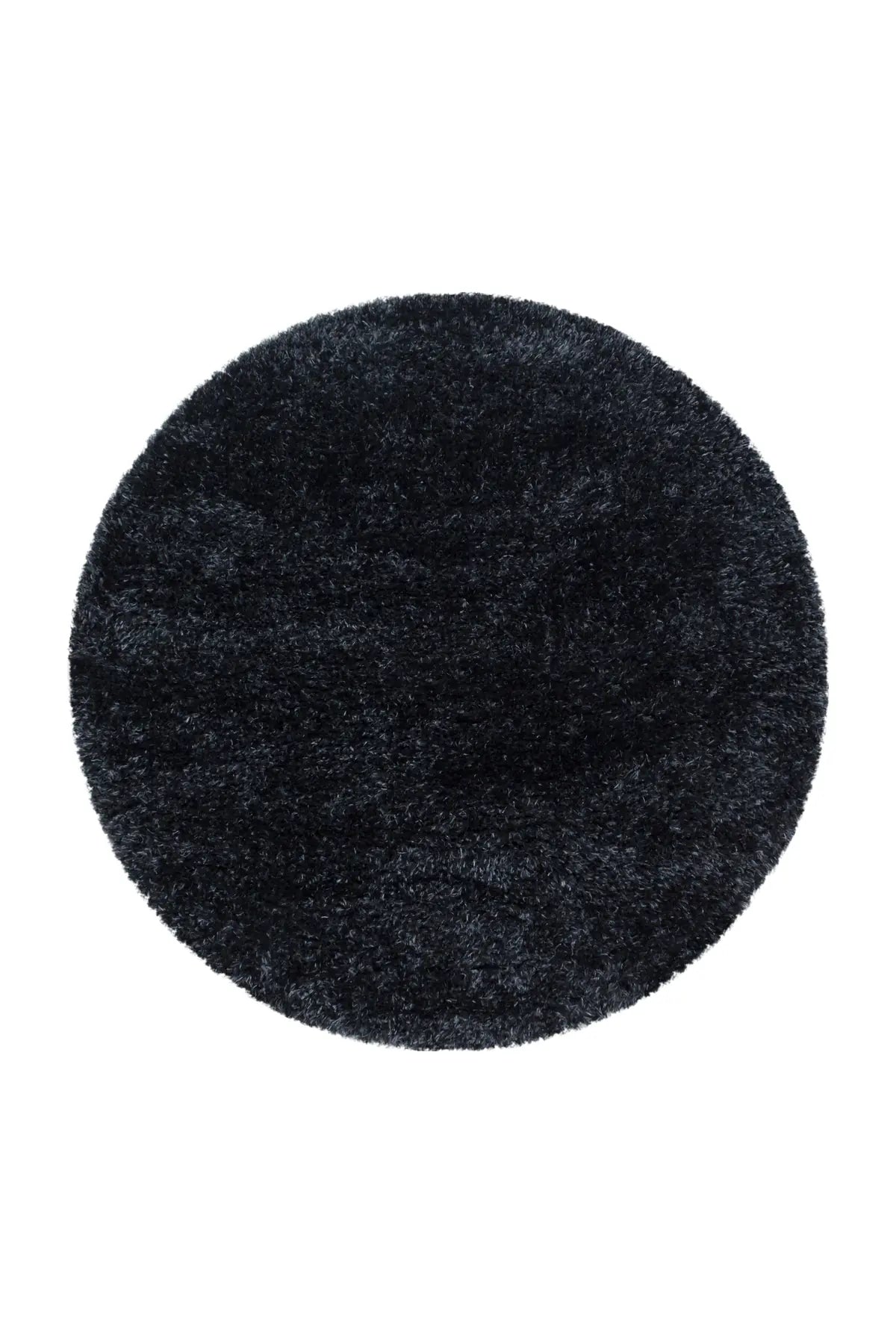 Rond Shaggy Vloerkleed - Brilliant Zwart