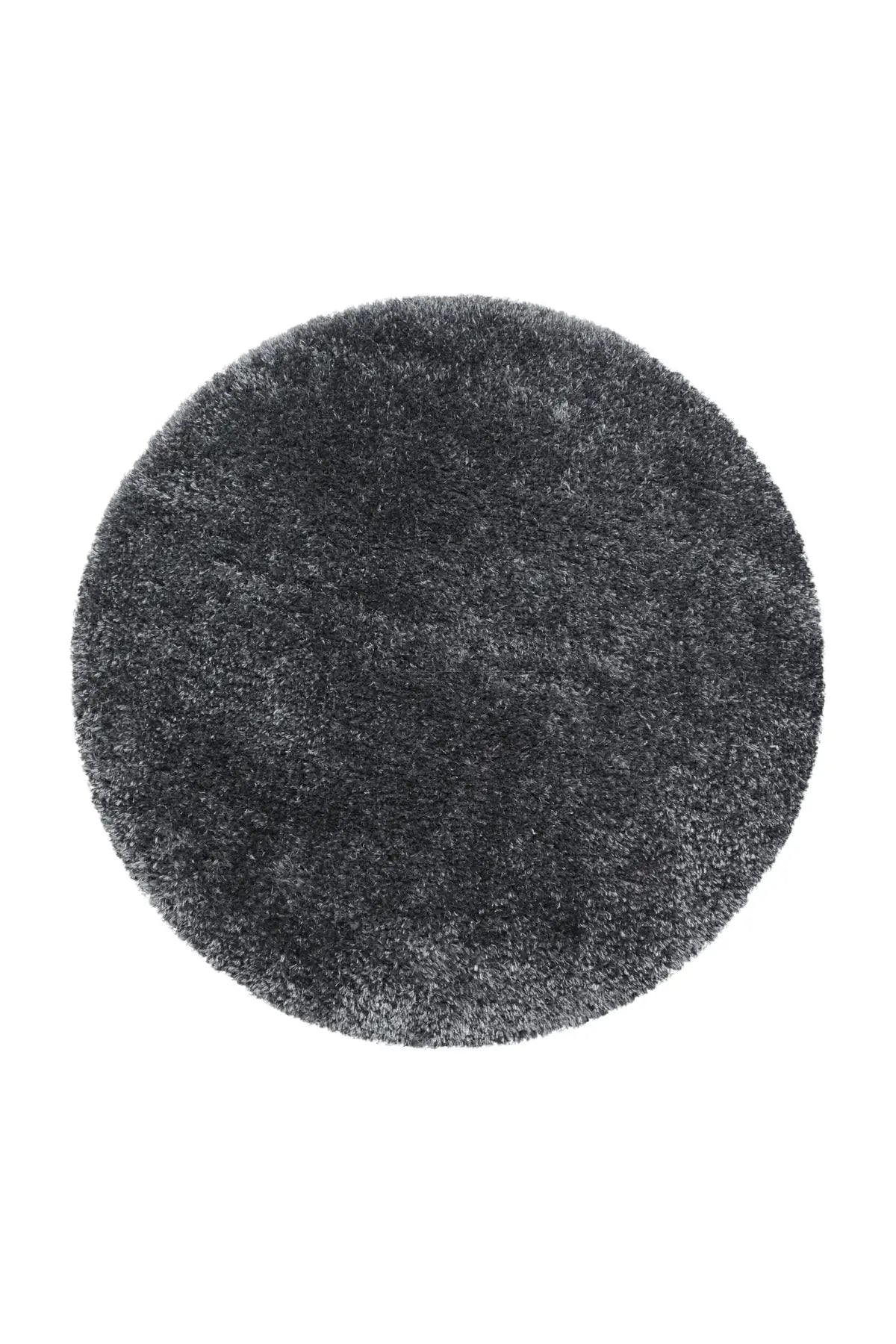 Rond Shaggy Vloerkleed - Brilliant Grijs