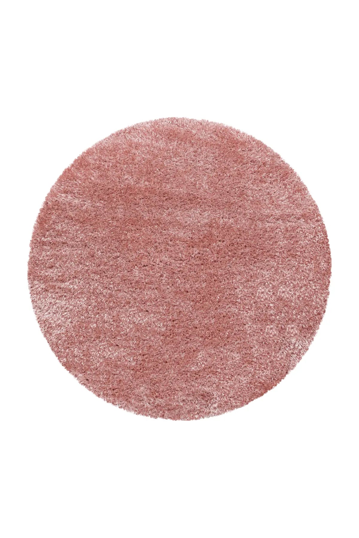 Rond Shaggy Vloerkleed - Brilliant Rosé