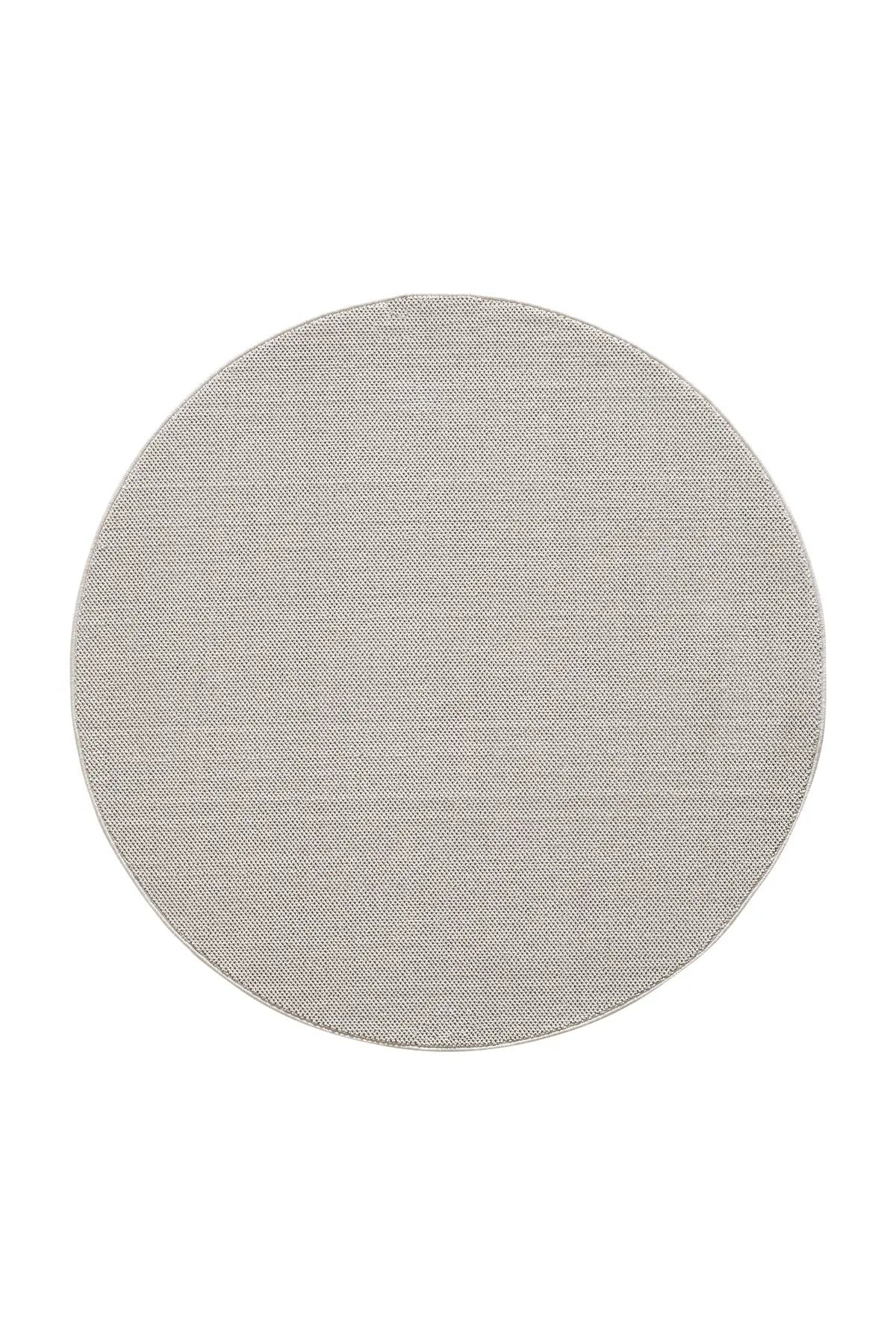 Rond Vloerkleed - Loom Uni Crème