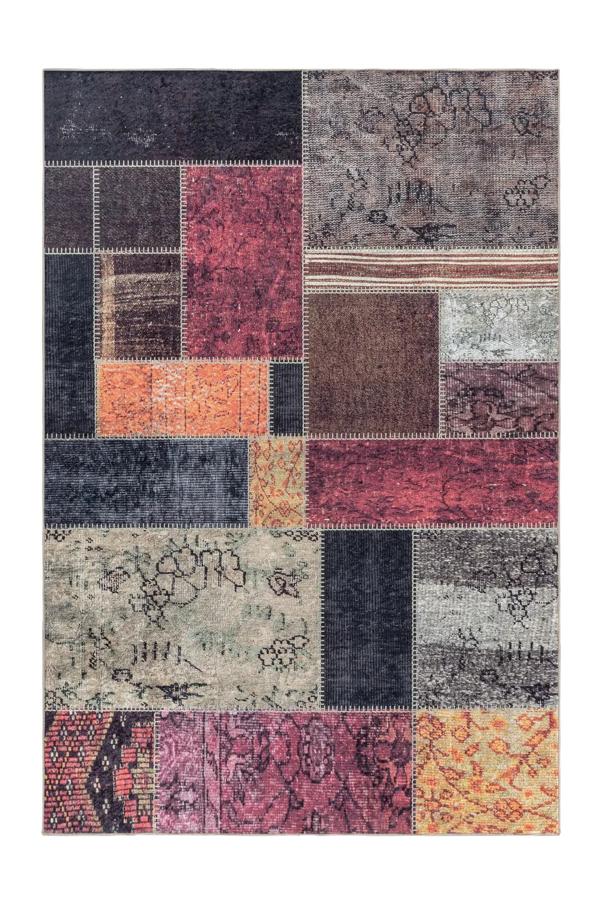 Wasbaar Vloerkleed - Fiesta Patchwork Multikleur