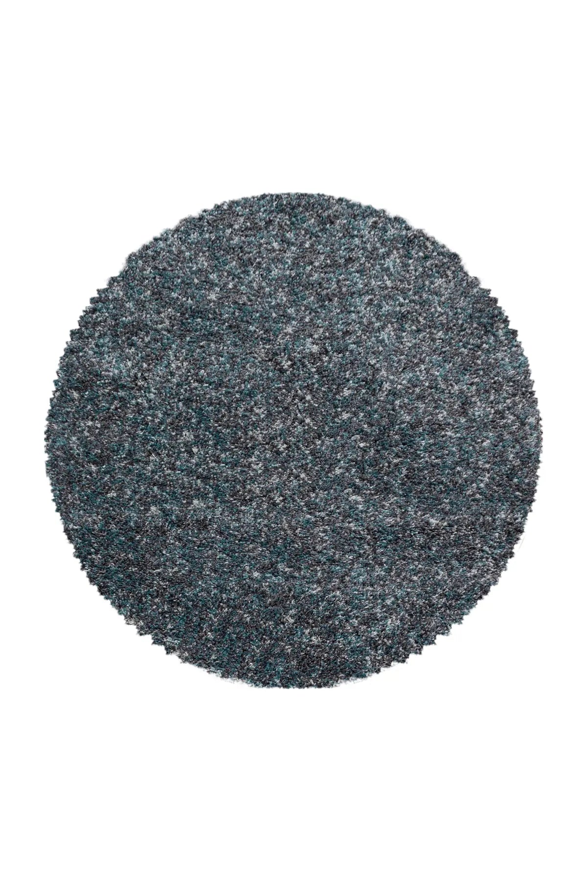 Rond Hoogpolig Vloerkleed - Shaggy Enjoy Blauw