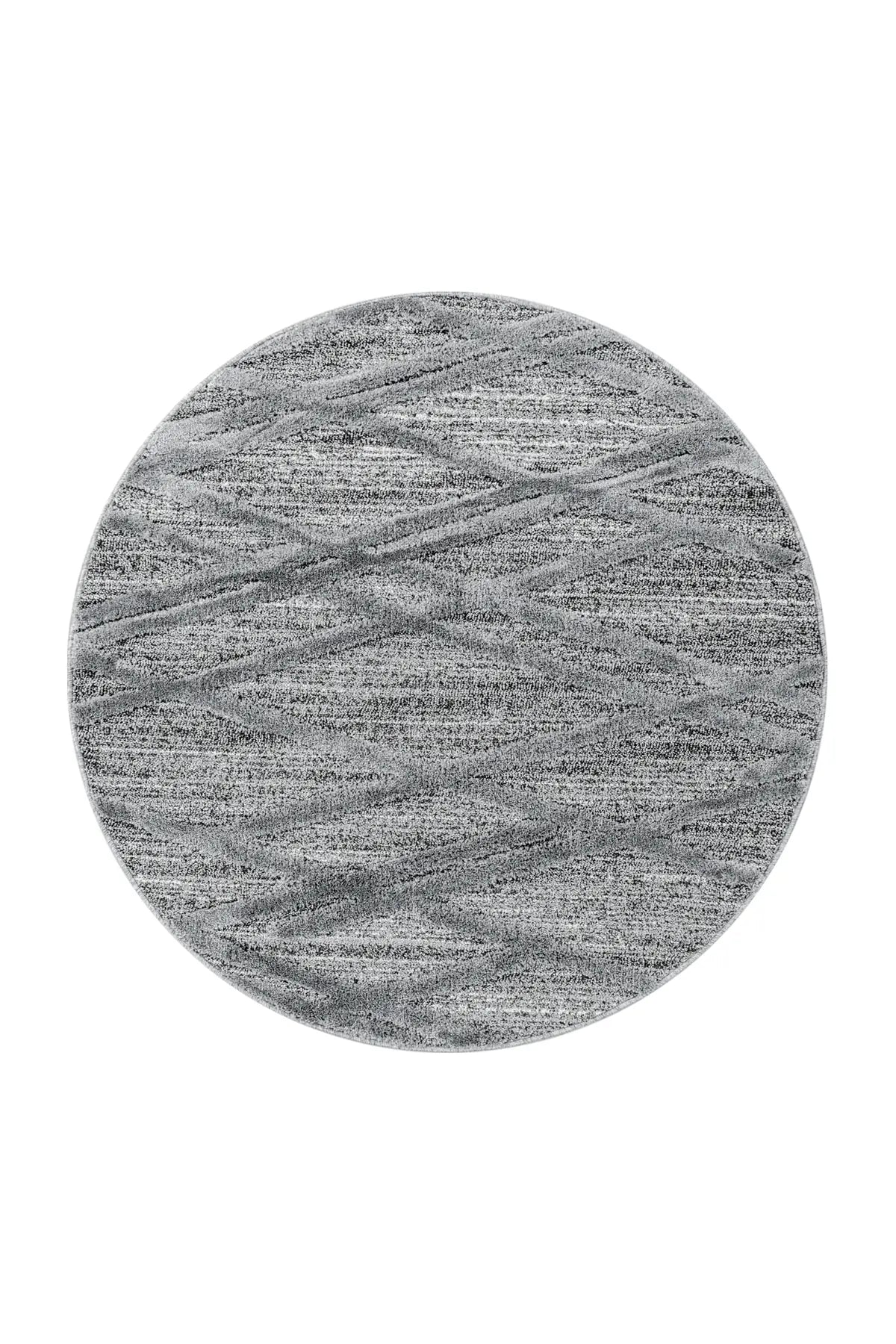 Rond Vloerkleed - Pisa Geometrisch Grijs