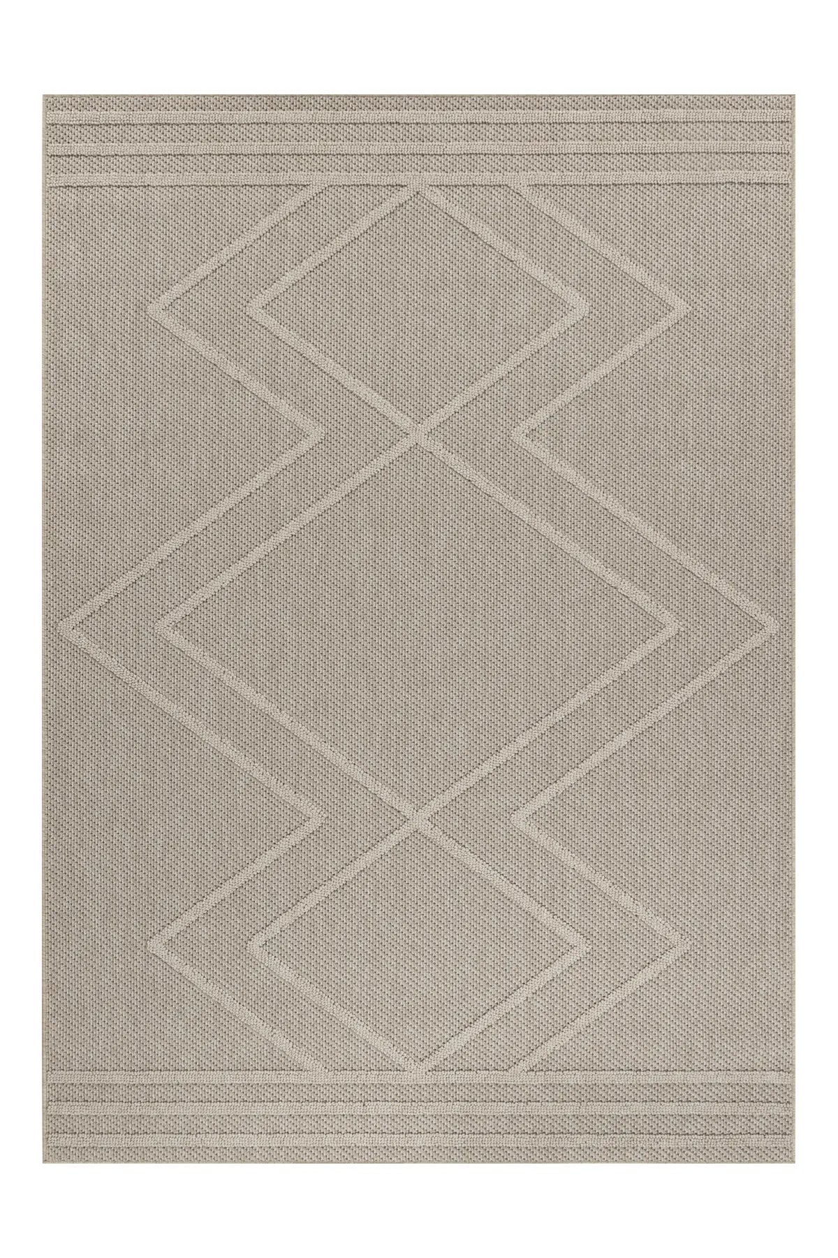 Scandinavisch Vloerkleed - Patara Geometrisch Beige