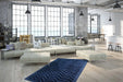 Laagpolig vloerkleed – Luxury Zigzag Marineblauw
