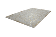 Leren Vloerkleed – Spark Geometrisch Crème/Goud