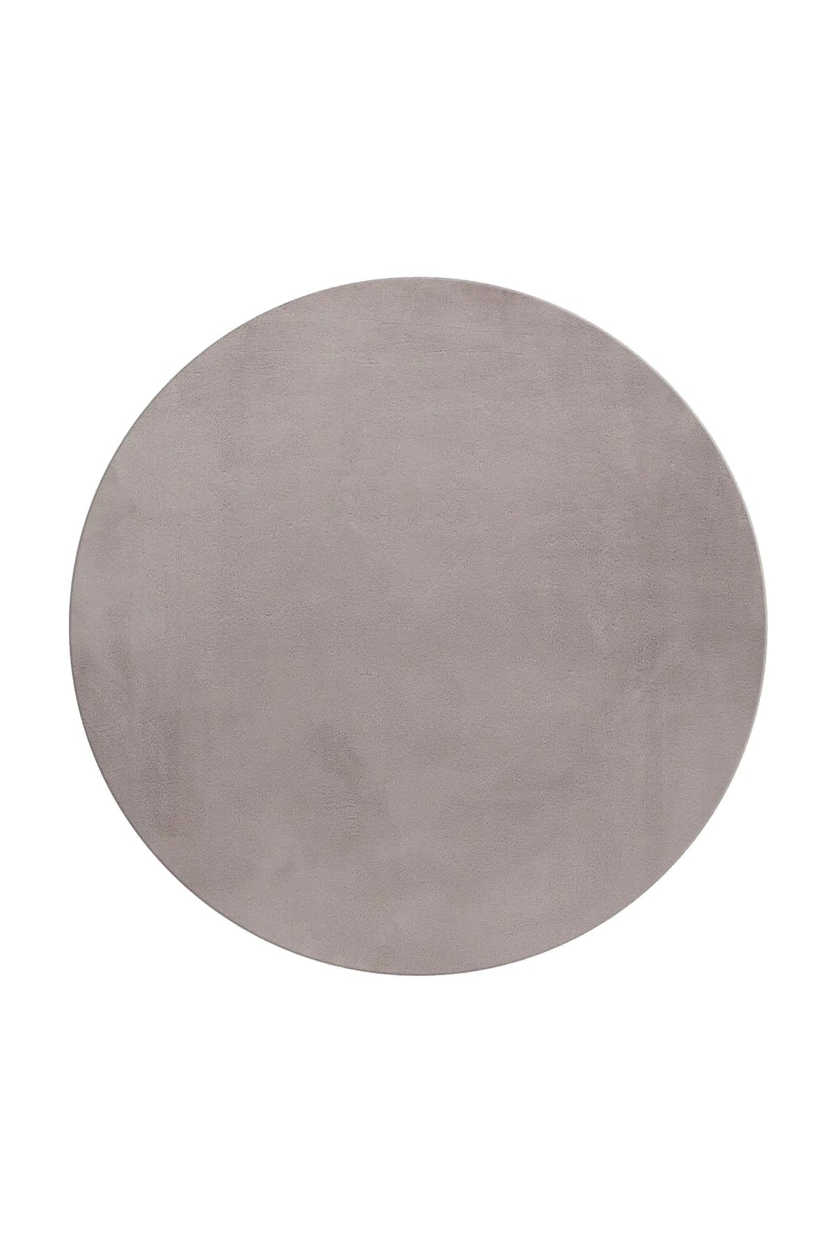 Rond Wasbaar Vloerkleed - Pouffy Uni Beige