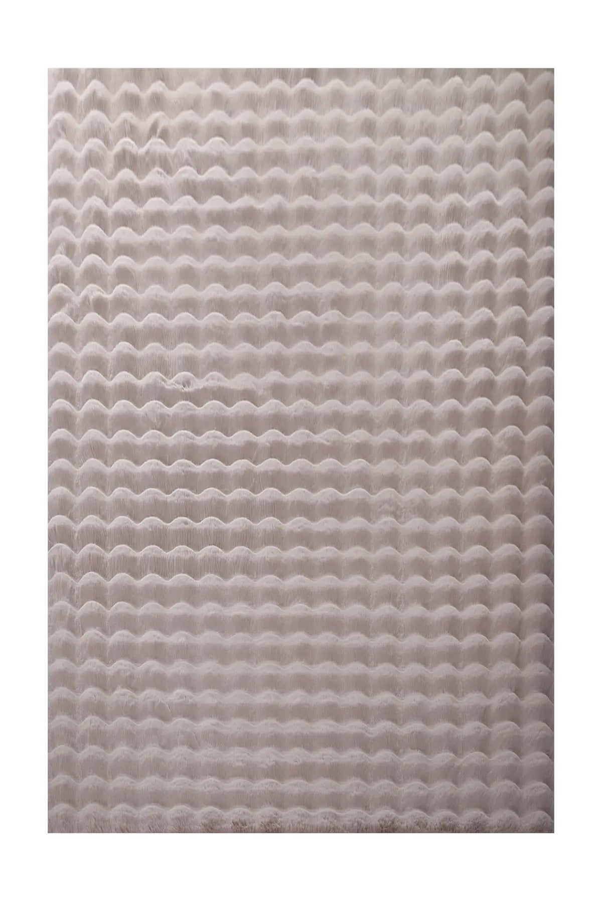 Hoogpolig Vloerkleed - Ambiance Ribbels Beige