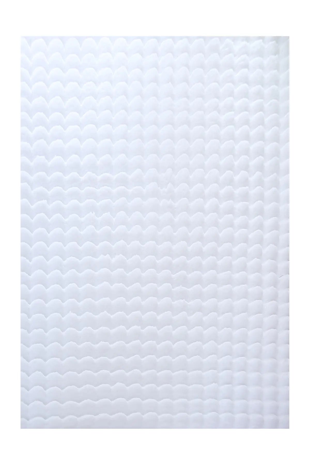 Hoogpolig Vloerkleed - Ambiance Ribbels Wit