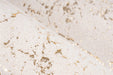 Hoogpolig Vloerkleed – Bijou Marmer Crème/Goud