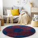 Rond Kindervloerkleed - Fun Navy