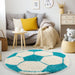 Rond Kindervloerkleed - Fun Turquoise