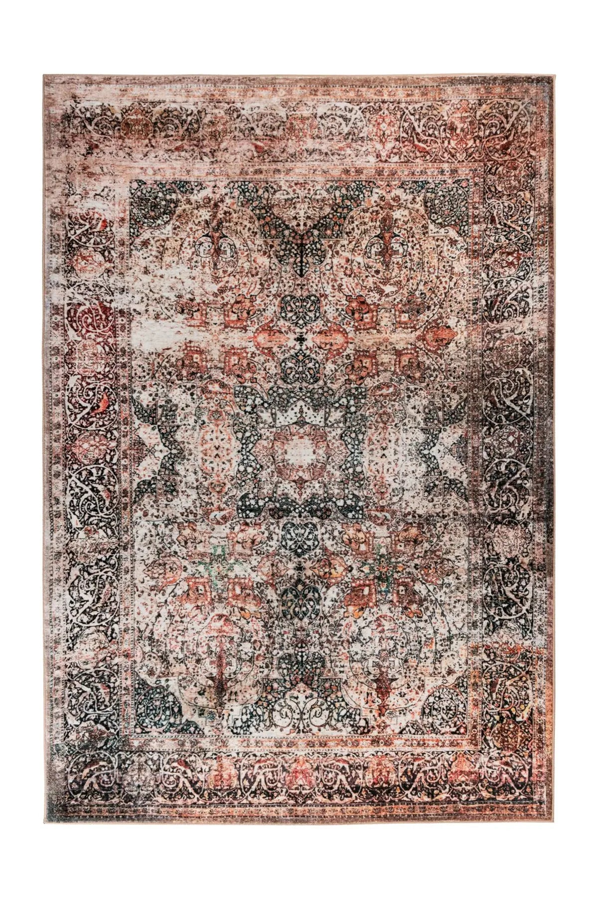 Vintage Vloerkleed - Saphira Medaillon Beige