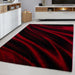 Modern Vloerkleed - Miami Abstract Rood