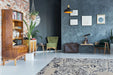 Vintage Vloerkleed – River Ornamenteel Grijs/Zwart