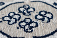 Vintage Vloerkleed – River Ornamenteel Grijs/Zwart