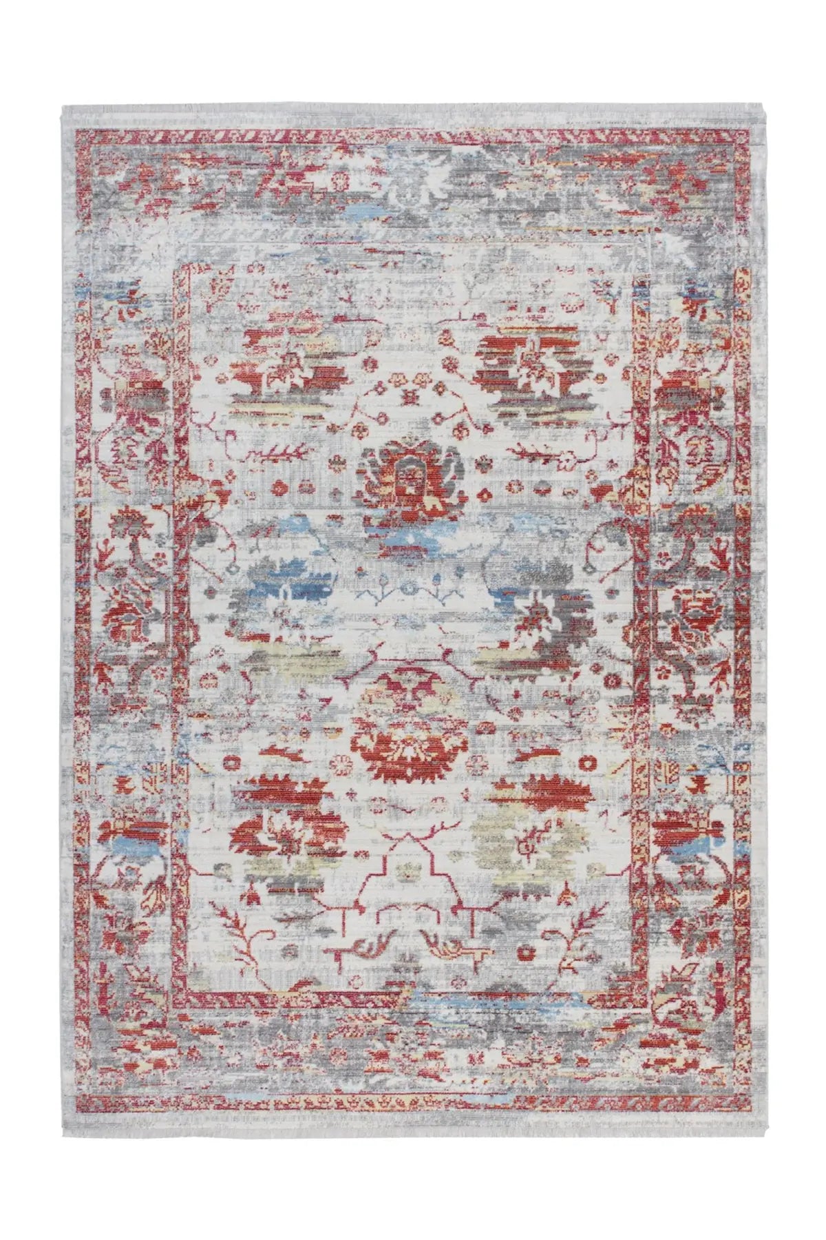 Vintage Vloerkleed - Antigua Bloemen Multikleur