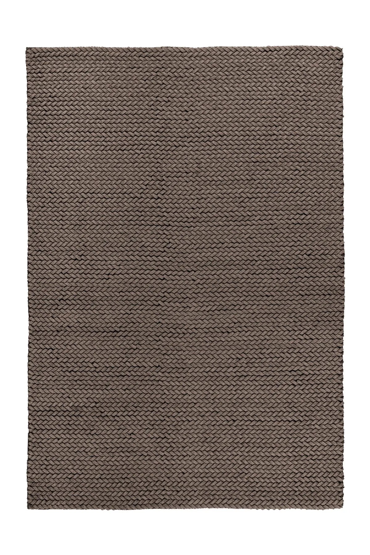 Wollen Vloerkleed - Robbie Gevlochten Taupe