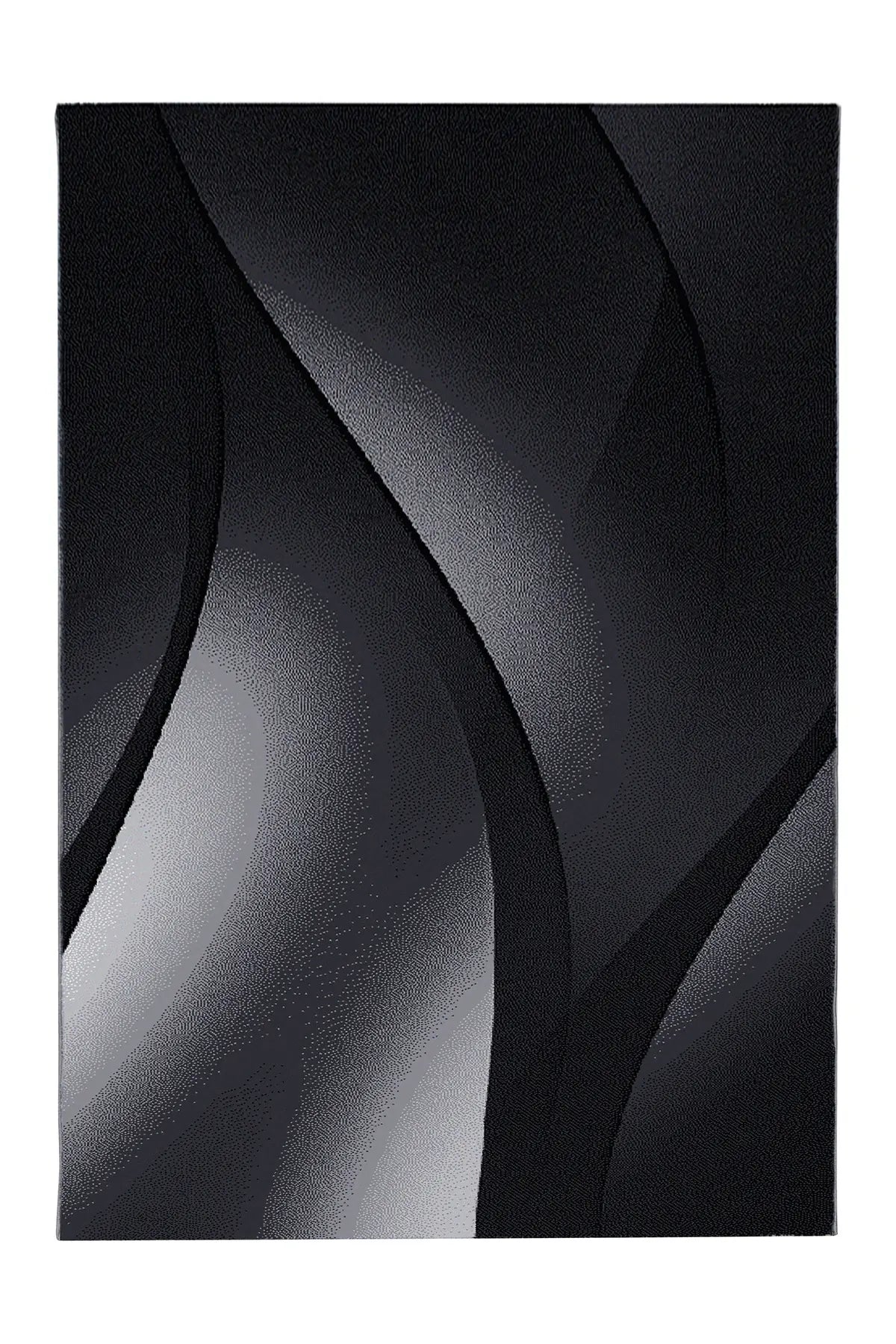 Modern Vloerkleed - Plus Abstract Zwart