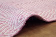 Laagpolig Vloerkleed – Aperitif Zigzag Roze