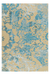 Wollen Vloerkleed – Satin Ornamenteel Crème/Turquoise