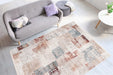 Vintage Vloerkleed - Akropolis Abstract Grijs/Zalmroze