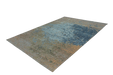 Laagpolig Vloerkleed – Blaze Abstract Multi/Blauw