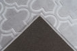 Laagpolig Vloerkleed – Monroe Geometrisch Grijs / Blauw