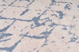 Design Vloerkleed – Peron Ruiten Wit/Blauw