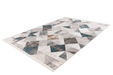 Vintage Vloerkleed – Akropolis Geometrisch Grijs / Blauw