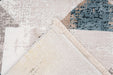 Vintage Vloerkleed – Akropolis Geometrisch Grijs / Blauw