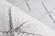 Hoogpolig Vloerkleed – Vivica Geometrisch Wit/Antraciet